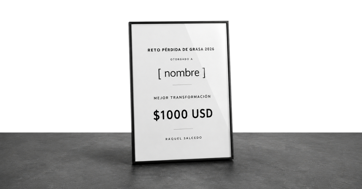 $1000 USD PARA LA MEJOR TRANSFORMACIÓN